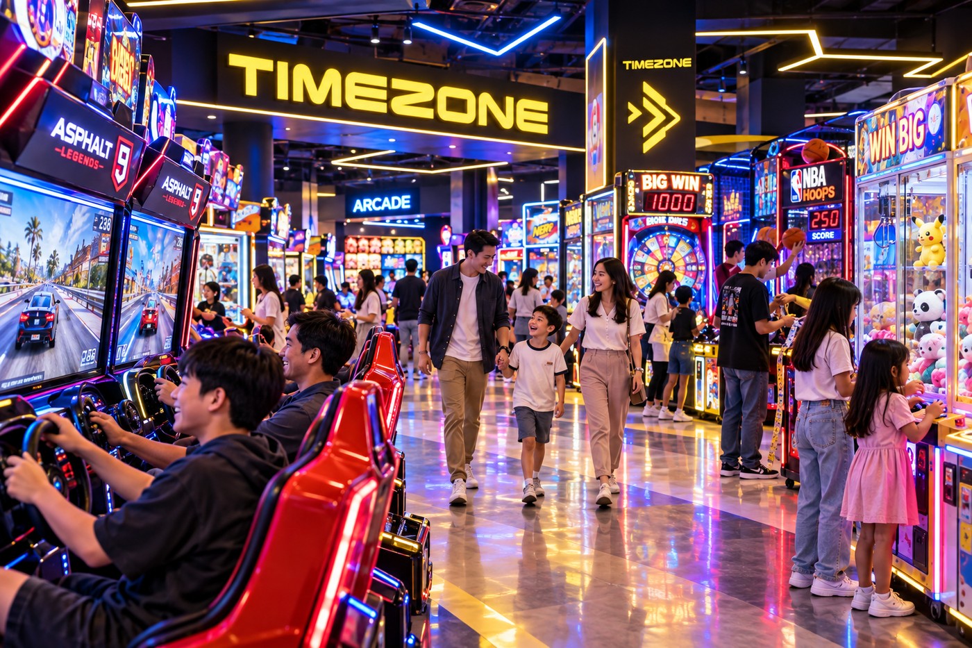 Arcade Games Timezone Centre Point Medan